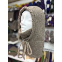 Moskus Luksus Hoodie med indstrikket halsrr til Voksen Qiviut