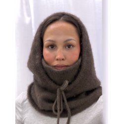 Moskus Luksus Hoodie med indstrikket halsr�r til Voksen OVERSIZE Qiviut