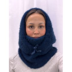 Moskus Luksus Hoodie med indstrikket halsr�r til Voksen OVERSIZE Qiviut