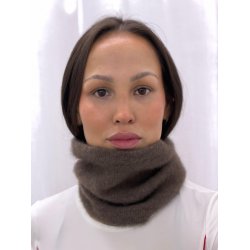 Moskus Qiviut Musk Ox Strik Standard Halsrr enkelt lag Farvet lille