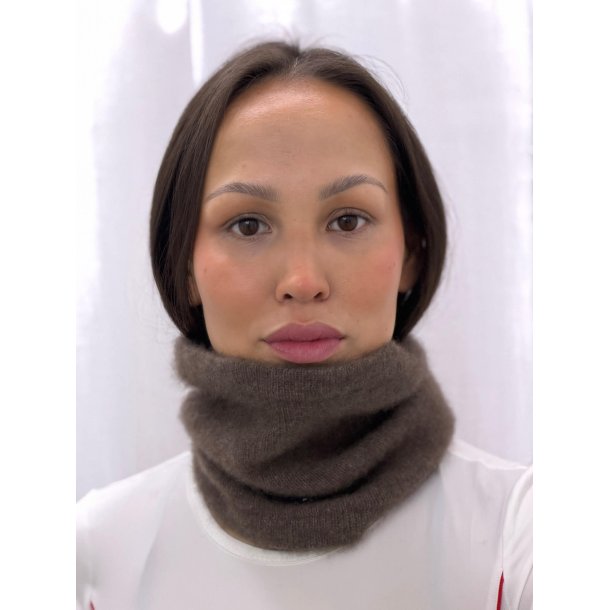 Moskus Qiviut Musk Ox Strik Standard Halsrr enkelt lag Farvet lille