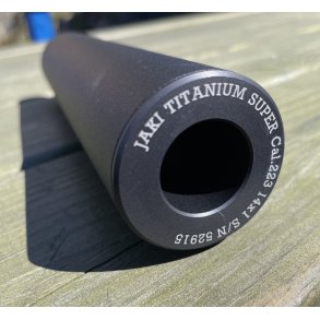 JAKI Titanium Super cal.223 M14x1 Matteblack Lyddmper