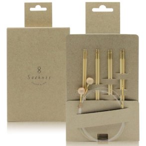 Seeknit Shirotake M1.8 Lace St 14 cm, 4 forskellige pindtykkelser