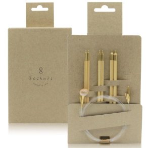 Seeknit Shirotake M2 Starter St 14 cm, 3 forskellige pindtykkelser