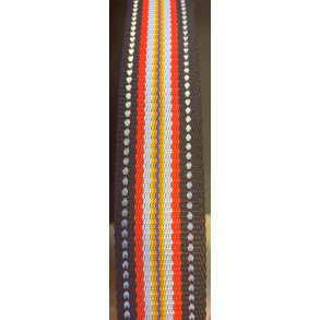 Qimminut Webbing Striber med reflex 30mm x 2,5mm, pr. 1 meter