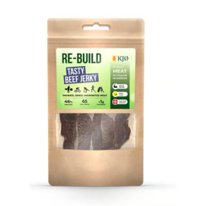 Kj� Re-build T�rret Oksek�d 46% Protein, Tasty Beef Jerky, 25 g