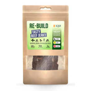 Kj� Re-build T�rret Oksek�d 46% Protein, Tasty Beef Jerky, 60 g