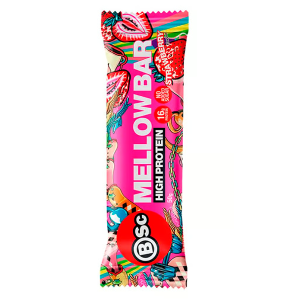 BSC Mellowbar High Protein Strawberry, 50 gr, 32% protein