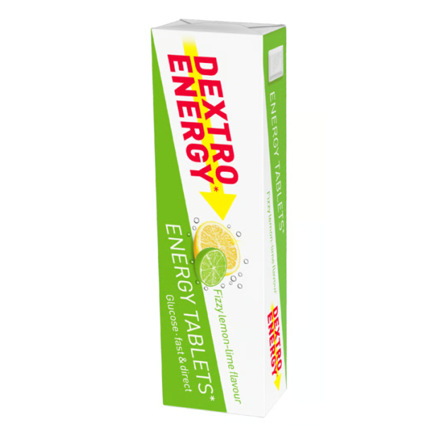 Dextro Energy Tablets Fizzy Lemon-Lime, 47 g