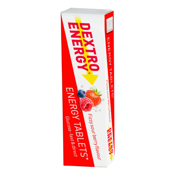 Dextro Energy Tablets Fizzy Sour Berry, 47 g