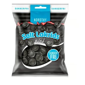 Nordthy Sukkerfri Salt Lakrids - Bl�d 75g