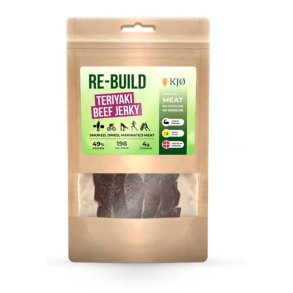 Kj� Re-build T�rret Oksek�d 46% Protein, Teriyaki Beef Jerky, 60 g