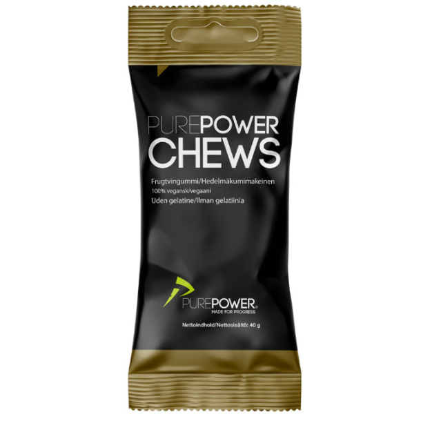 Purepower Chews Frugt Vingummi uden gelatine, 40 g