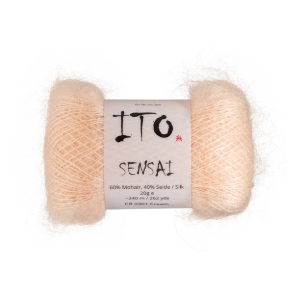 ITO Yarn Sensei Mohair/Silk 0301 Cream