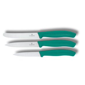 Victorinox Classic Paring Knife Set, 3-pak Turkis