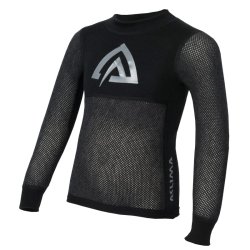 Aclima Woolnet Mini Crew Neck Children/Junior Brace Melange/Jet Black