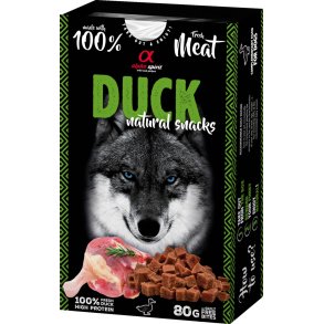 Qimminut Alpha Spirit Naturals Duck dog snacks (duck), 80 g