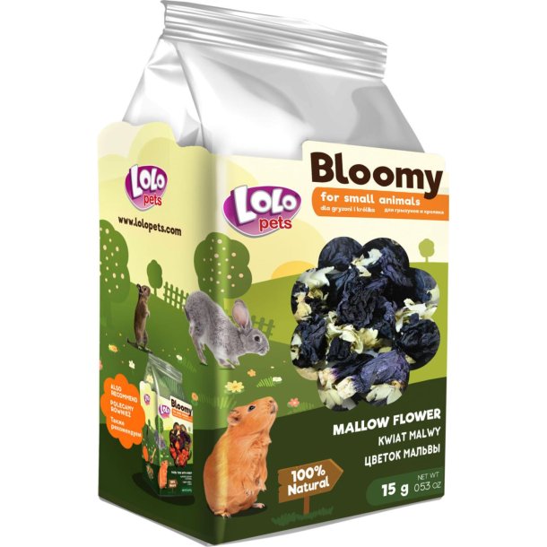 Bloomy Mallow Flower Gnaver/Kanin, 15 g