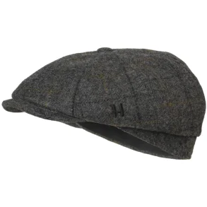 Hrkila Benmore Baker Boy Cap Charcoal Grey