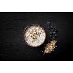 REAL Turmat Morgenmad Blbr- og vanilje-msli / Blueberry and vanilla Muesli 112 g. 424 kcal