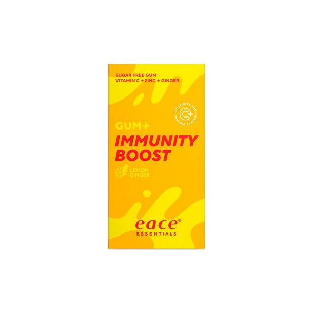 Eace Gum+ Immunity Boost, 10 stk, Sukkerfri Tyggegummi med Vitamin C, zink, ingef�r