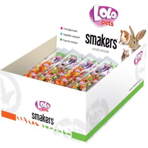 Lolo Pets Smakers stang for gnavere og kanin, Gr�ntsager, 45 gr