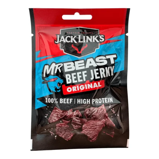 Jack Link's Mr Beast Beef Jerky Original, 25 g, 100% Beef