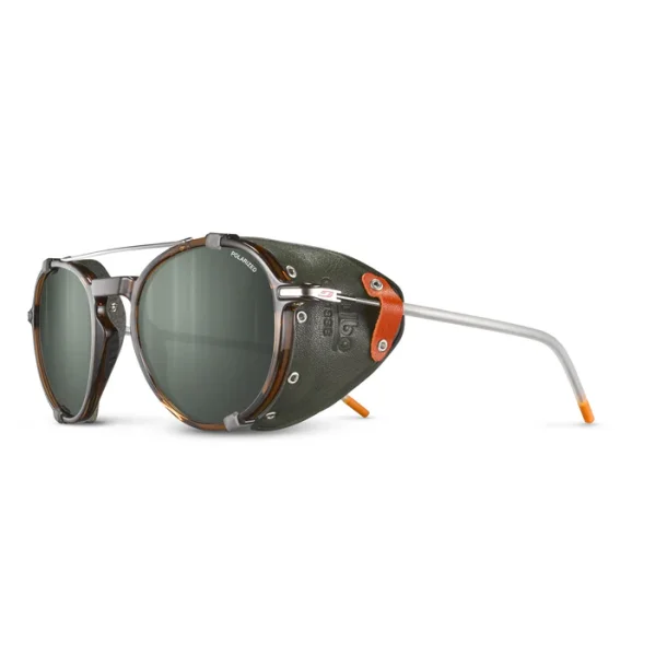 Julbo Legacy Solbriller / Seqinersiutit Spectron 3 Polarized SHINY TRANSLUCENT - Translucent Brown / Khaki / Orange