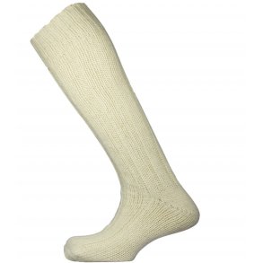 Mund Socks 210B Knlange Offwhite Sokker 100% Uld