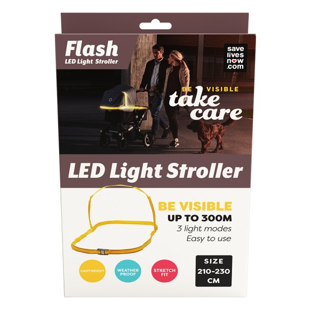 Savelivesnow Flash LED Stroller til Barnevognen