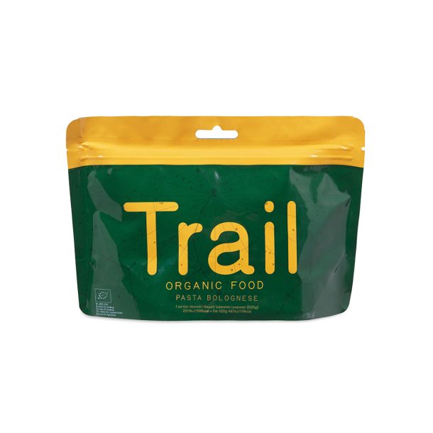 Trail Organic Food kologisk frysetrret Mad Pasta Bolognese