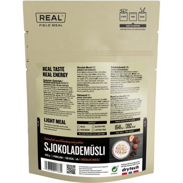 REAL Field Meal Morgenmad Chokolade msli