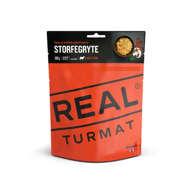 REAL Turmat Beef Stew Storfegryte / Beef Stew 128 g. 602 kcal