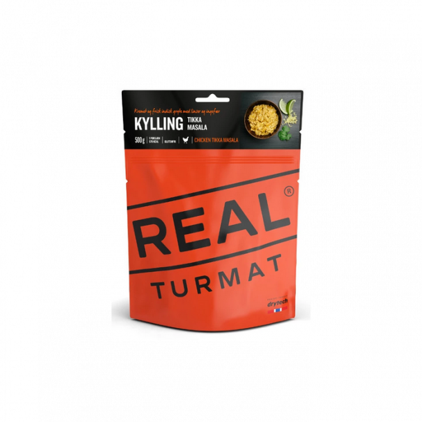 REAL Turmat Kylling Tikka Masala / Chicken Tikka Masala 133 g. 578 kcal