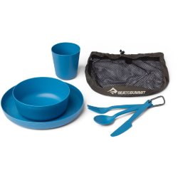 Sea to Summit Camp Dinnerware Set w/ Mesh Sack Cendre Blue