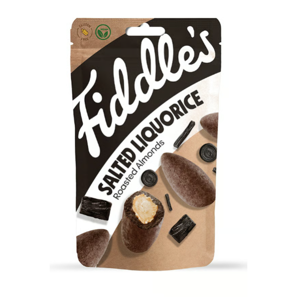 Fiddle's Roasted Almonds - Salted Liquorice 70g