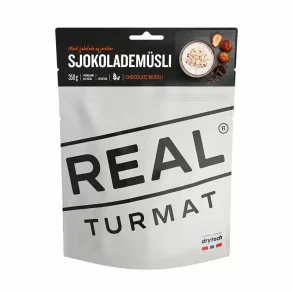 REAL Turmat Morgenmad Chokolade Msli / Chocolate Muesli 114 g. 439 kcal