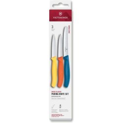 Victorinox Classic Paring Knife Set, 3-pak Orange, gul, bl�